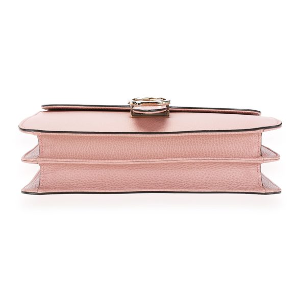 Gucci Soft Pink Dollar Calfskin Interlocking GG Shoulder Bag - Picture 4 of 8